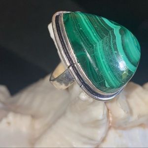 Malachite handmade ring